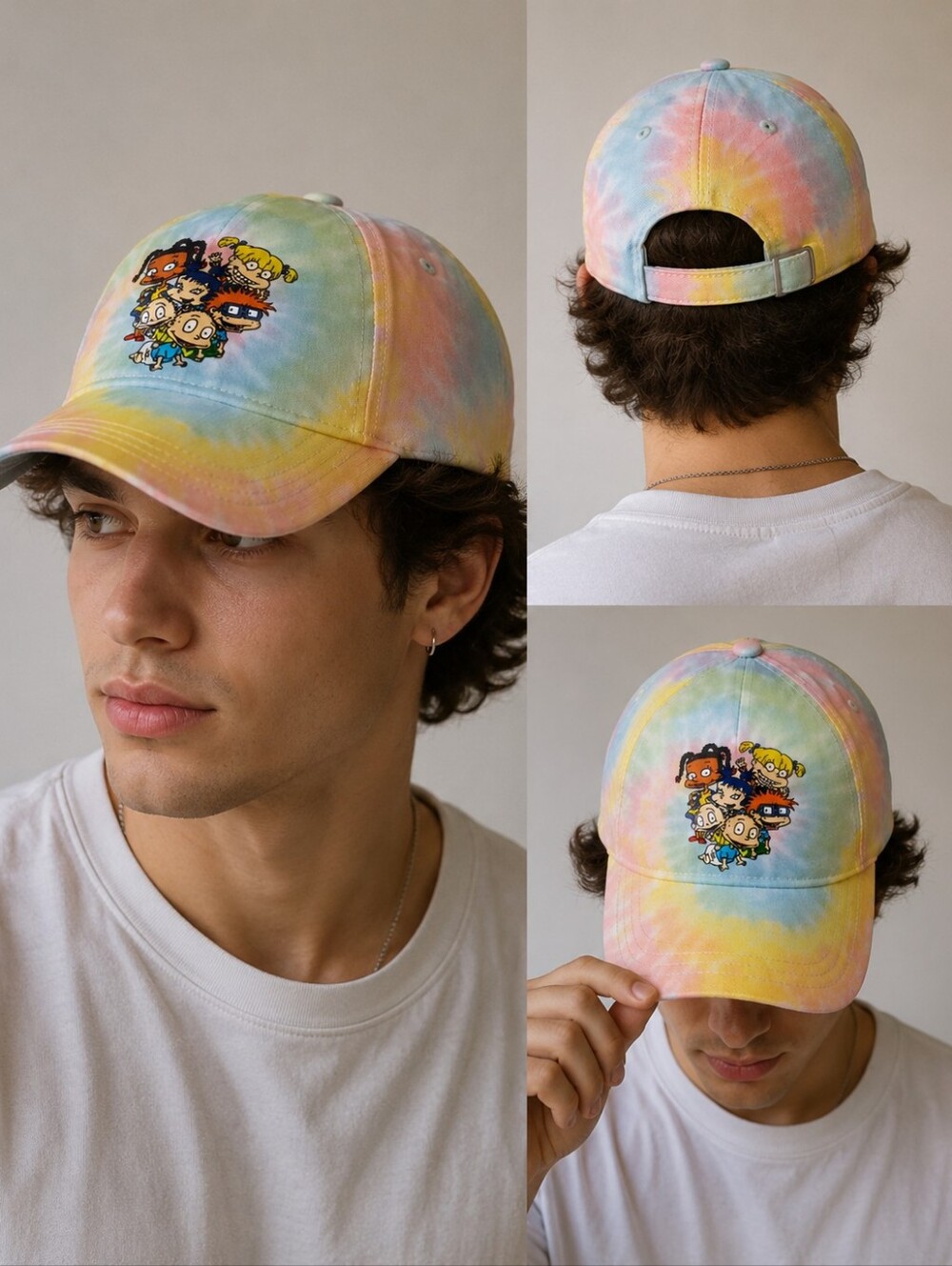 🍋‍🟩Rugrats Neon Tye Dye Ball cap Nickelodeon
